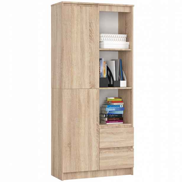 Kancelářský regál R11 Clp 80 cm dub sonoma na knihy Akd