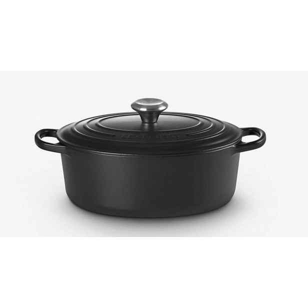 Le Creuset Signature - Pekáč oválný s poklicí, objem 8,9 l, noir mat 21178350000430