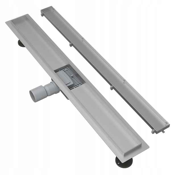 Lineární Odtok Pod Dlažbu 80 cm Ocel 2v1 Entero Sifon Sprchová Vanička