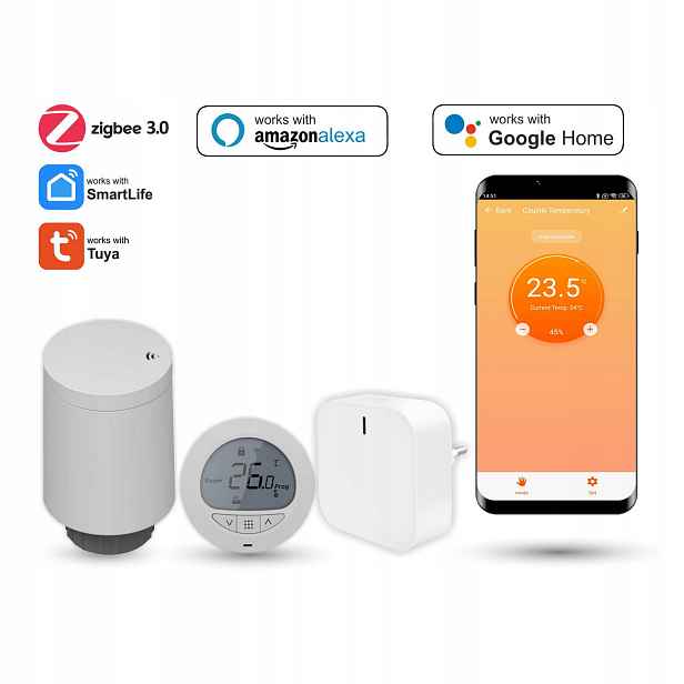 Sada hlavice pro radiátor termostat brána Zigbee Tuya