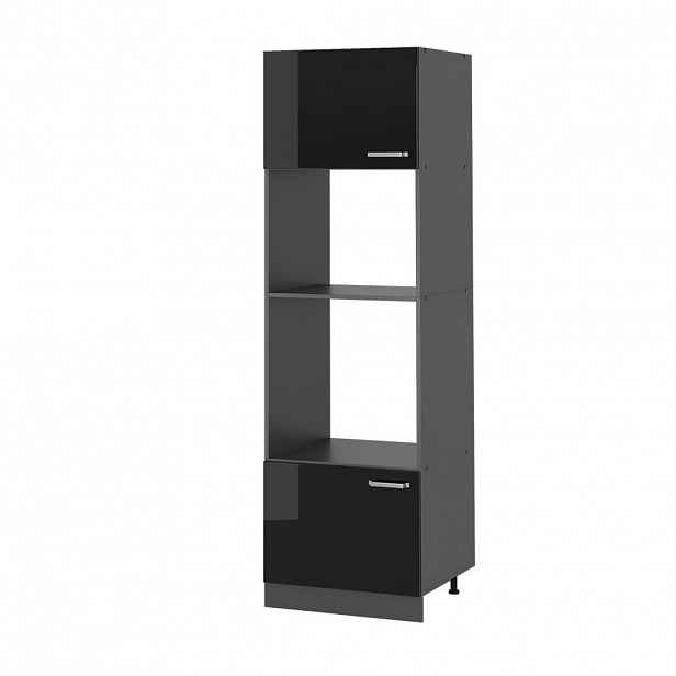 Vicco SKŘÍŇKA NA MIKROVLNNOU TROUBU R-Line Černý vysoký lesk 60 cm