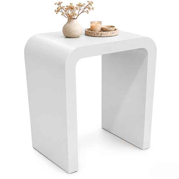 Ak furniture Konferenční stolek Crema 40 cm bílý