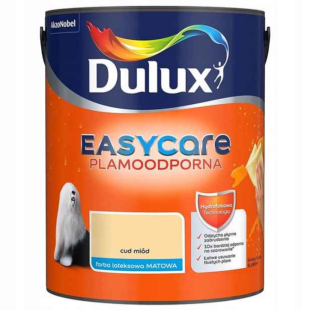 Dulux Easy Care Barva Odolná Proti Skvrnám, Zázrak, Med 5L