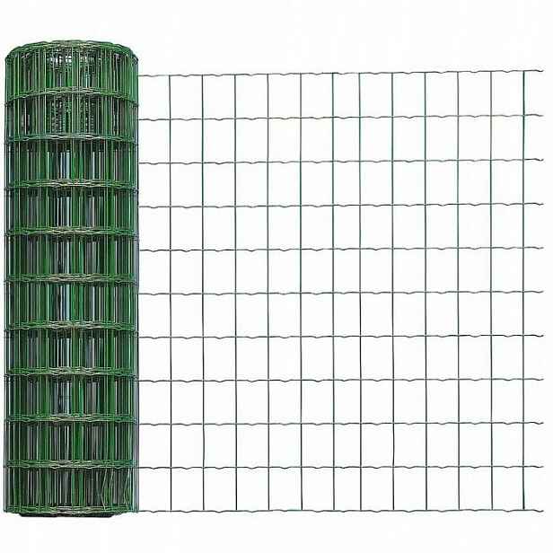 Svařovaná plotová síť pozinkovaná Pvc zelená 0,5 x 5 m