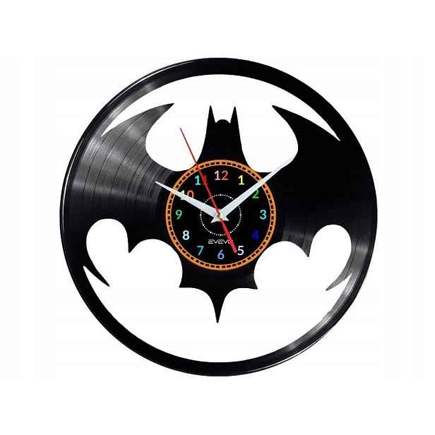 Batman Dárek Originální dekorace do domu Hodiny z vinylové desky