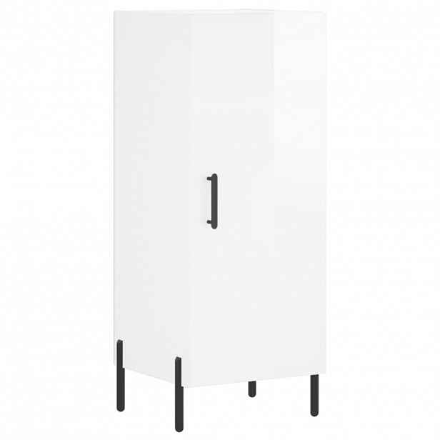 vidaXL Příborník bílý s vysokým leskem 34,5x34x90 cm kompozitní dřevo