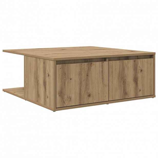 vidaXL Konferenční stolek dub artisan 80 x 80 x 31,5 cm