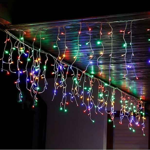 Rampouchy 200 Led Multicolor Vícebarevné MIX Záclona Programátor Lampičky 7 M