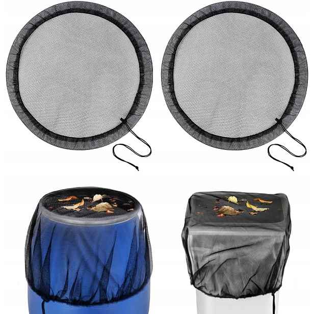 2x Síťová Krytka Na Sud Nádrž Na Vodu Mauzer Dešťovou Vodu 95 cm Ochranná