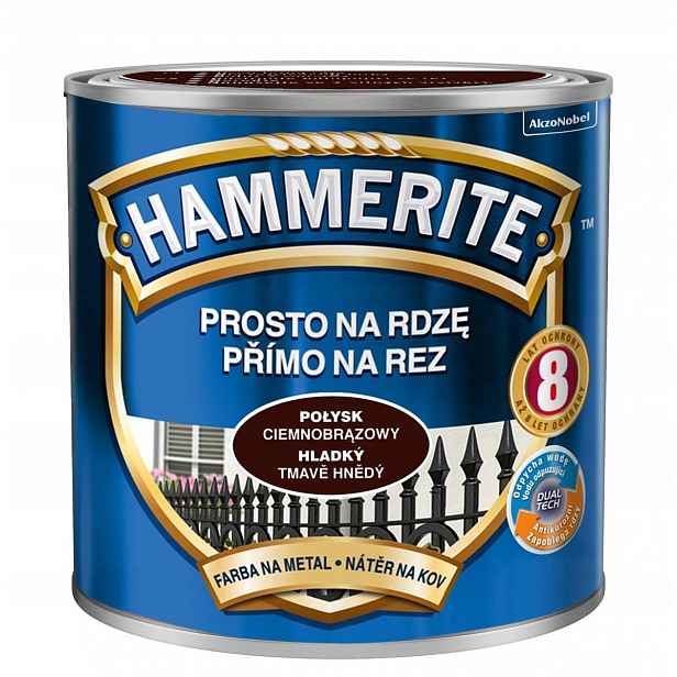 Hammerite Barva na rez 2,5L Tmavě Hnědá S Leskem