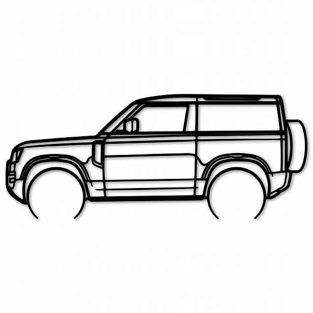 Nástěnná Dekorace Auto Land Rover 22 Defender Panel 3D 80 CM Obraz