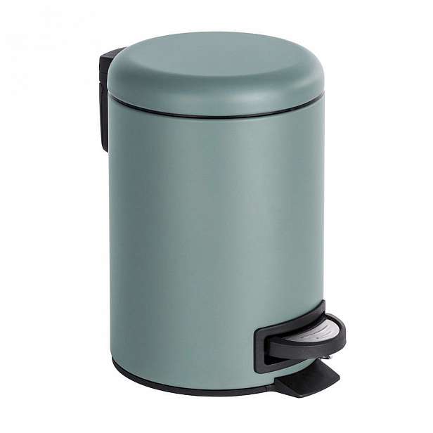 Šedý pedálový odpadkový koš Wenko Leman, 3 l