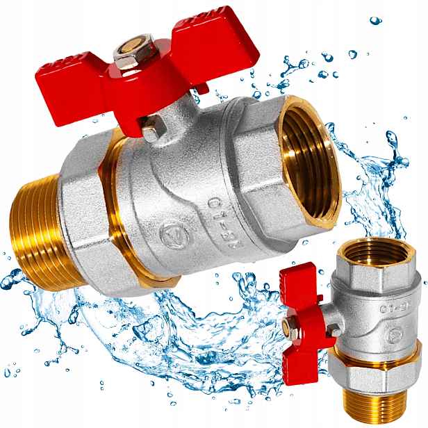 Ventil Kulový Kohout 5/4" Pološroub Motýlek Silný PN30 Omax Valvex Polský
