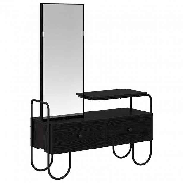 vidaXL Kosmetický stůl Černý dub 100 x 36,5 x 136 cm Kompozitní dřevo