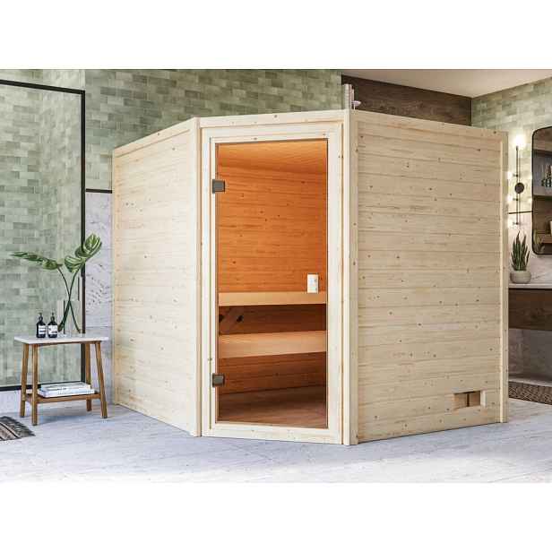 Interiérová finská sauna 195x195 cm Lanitplast