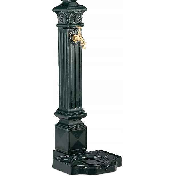Fontána Sloup S Kohoutkem 80 CM Tmavě Zelená