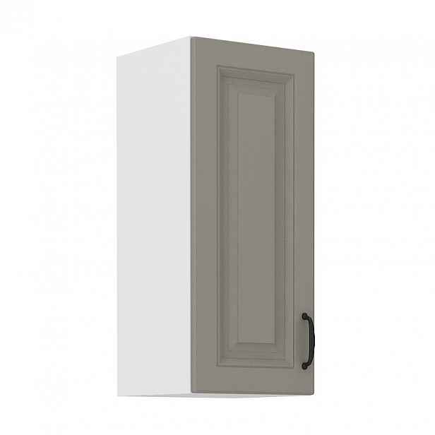 Horní kuchyňská skříňka SOPHIA - šířka 30 cm, světle šedá / bílá