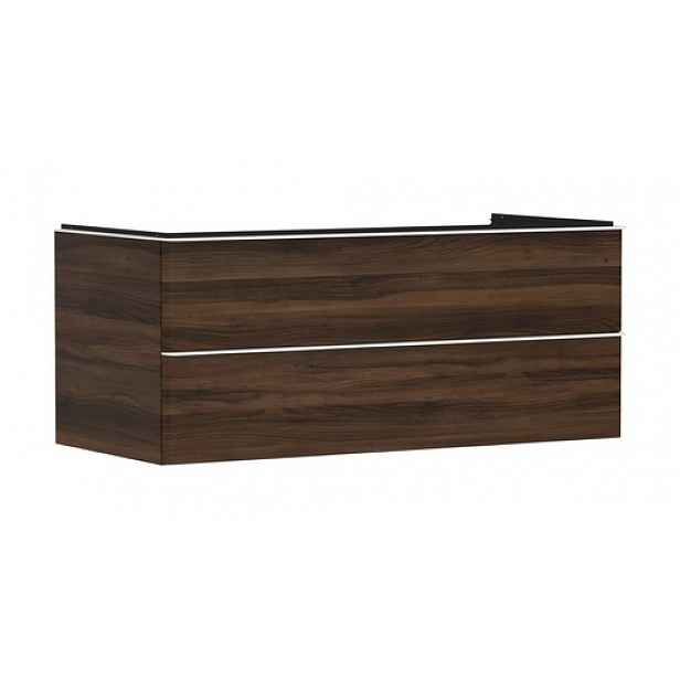 Skříňka pod umyvadlo pod desku Hansgrohe Xelu Q 118x49,5x55 cm tmavý ořech 54085700