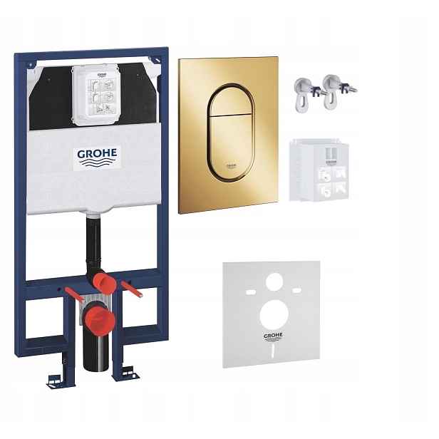 Kompletní podomítkový Wc set 5v1 – stojan Grohe Slim tlačítko