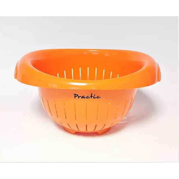 Cedník practic / practic melaves 33x27x17cm oranžový