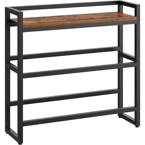 Kuchyňský regál na přepravky Vasagle Milona 104 cm hnědý/černý