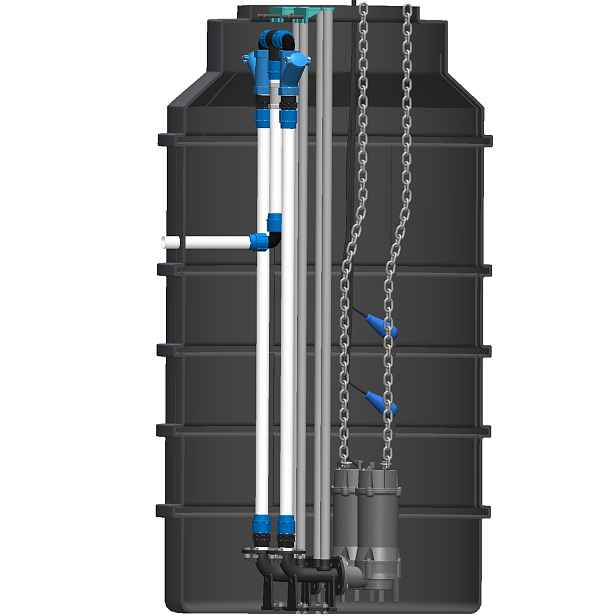 Set s šachtou Pumpa Black line Box 2 SE 40BLC1.5 XTREME2 kabel 15 m 400 V