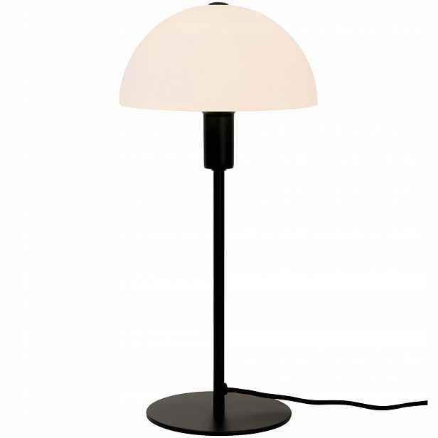 Stolní lampa na psací stůl Noční černá kovová 40cm E14 design Ellen Nordlux