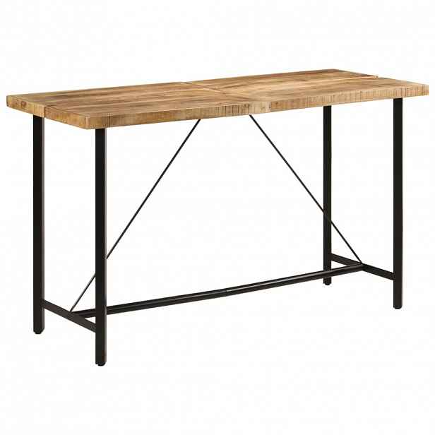 vidaXL Barový stůl 180 x 70 x 107 cm masivní mangovník a železo