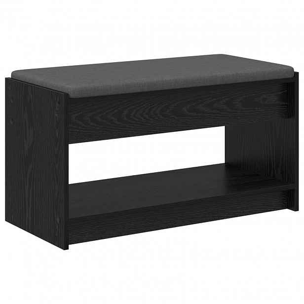 vidaXL Chodbičková lavice Černý Dub 83 x 38 x 45 cm