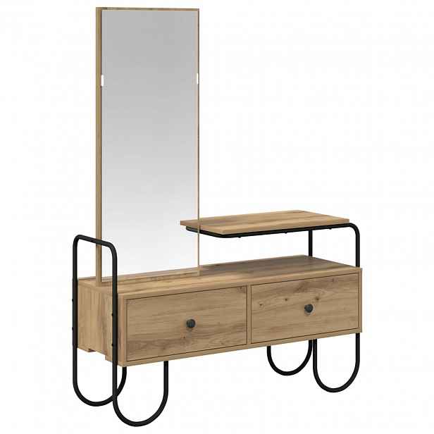 vidaXL Kosmetický stůl Dub artisan 100 x 36,5 x 136 cm