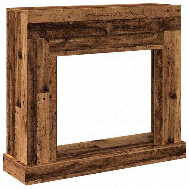 vidaXL Krbová obestavba old wood 100 x 30 x 87,5 cm kompozitní dřevo