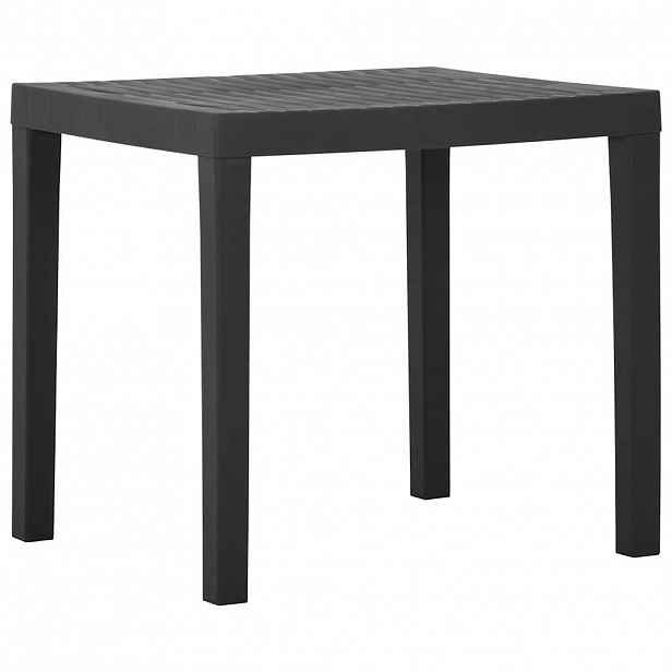 vidaXL Zahradní stůl šedý 79 x 65 x 72 cm plast