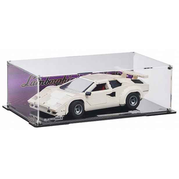 Vitrína s pozadím Blacked Brick pro Lego 10337 Icons Lamborghini Countach 5000