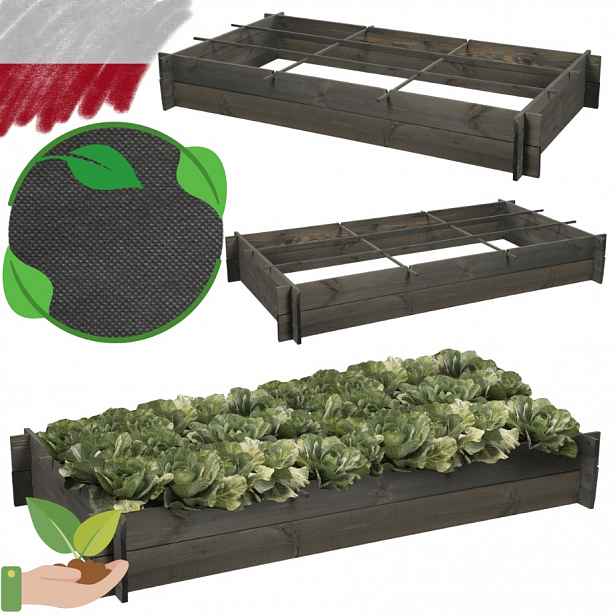 Boxy na zeleninu bylinky záhon vyvýšený květináč pařeniště 150x80 cm Eko