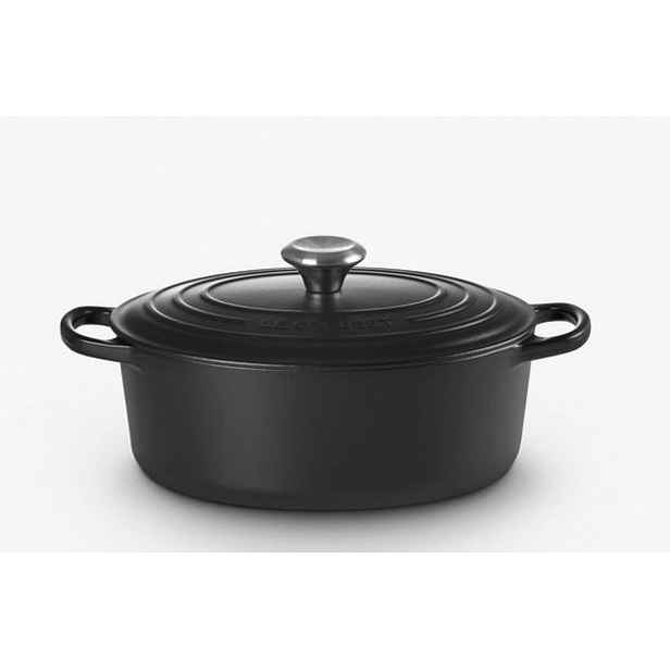 Le Creuset Signature - Pekáč oválný s poklicí, objem 13,9 l, noir mat 21178400000430