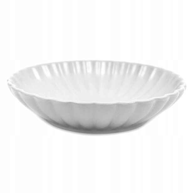 Talíř Hluboký Bílý 20cm Květina 500ml 6 Ks. Salátový Lesk Servis