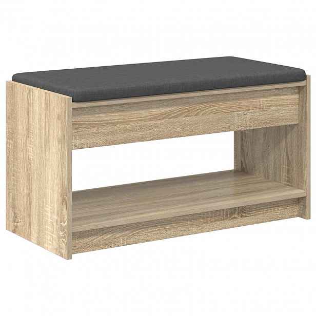 vidaXL Chodbičková lavice Sonoma dub 83 x 38 x 45 cm