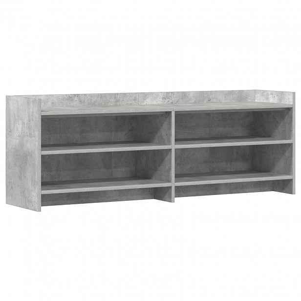 vidaXL Televizní skříň 135 x 33 x 47 cm Betonově šedá Kompozitní dřevo