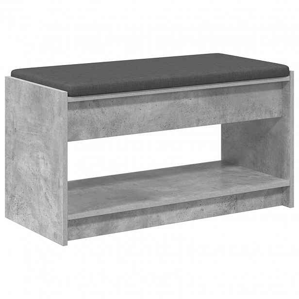 vidaXL Chodbičková lavice Betonově Šedá 83 x 38 x 45 cm