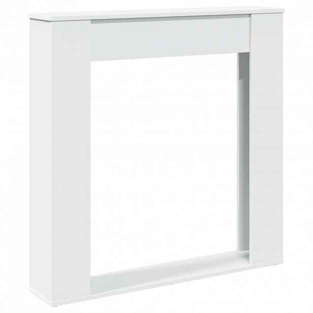 vidaXL Krbová obestavba bílá 100 x 20 x 100 cm kompozitní dřevo