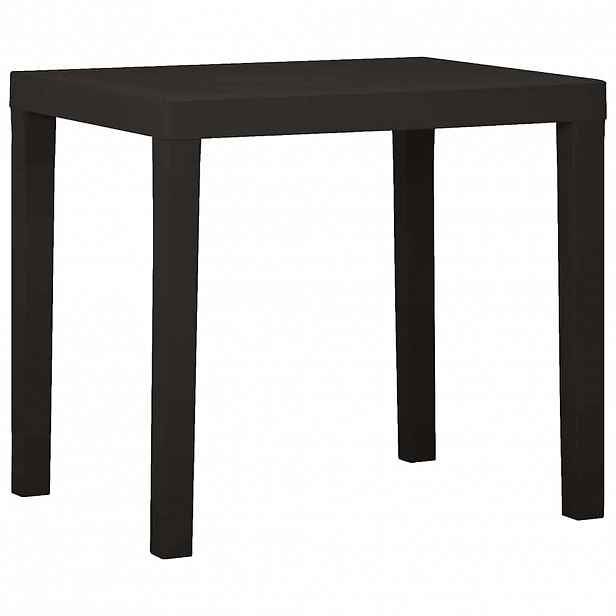 vidaXL Zahradní stůl antracitový 79 x 65 x 72 cm plast
