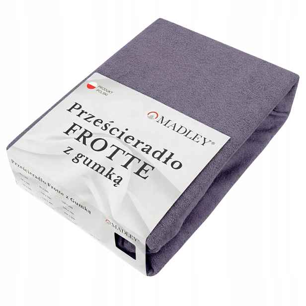 Froté prostěradlo s Gumičkou 200x220 Silné 200 g/m² Bavlna Grafitové Madley