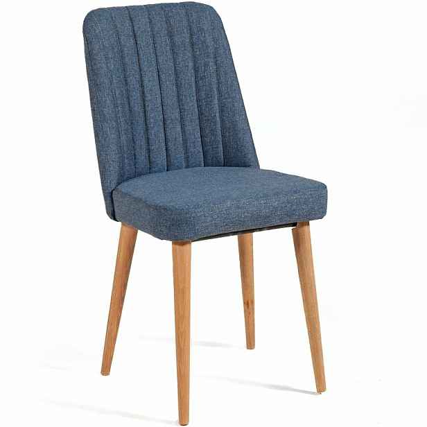 Jídelní židle Vina Dark Blue and Atlantic Pine