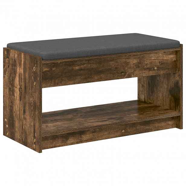 vidaXL Chodbičková lavice Uzený Dub 83 x 38 x 45 cm