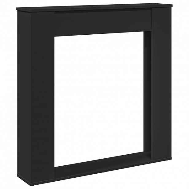 vidaXL Krbová obestavba černá 100 x 20 x 100 cm kompozitní dřevo