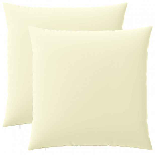 vidaXL Povlak na polštář 2 pcs HEERLEN Krémová 60 x 60 cm Polyester