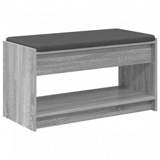 vidaXL Chodbičková lavice Šedá Sonoma 83 x 38 x 45 cm