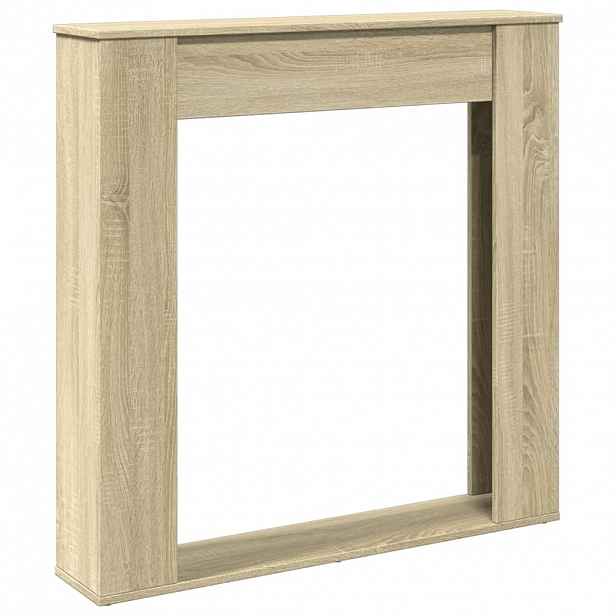 vidaXL Krbová obestavba dub sonoma 100 x 20 x 100 cm kompozitní dřevo