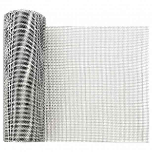 vidaXL Síťovina 20 x 1000 cm 20 Mesh Nerezová ocel 201 Stříbrná