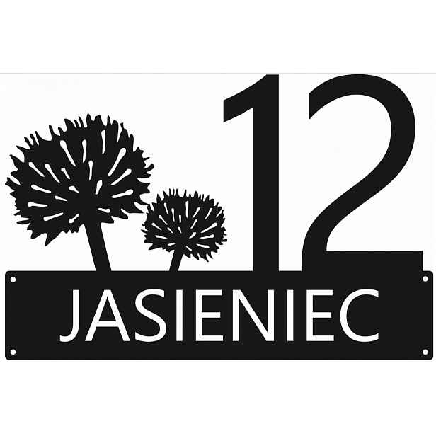 Číslo Na Dům 80 cm Tabulka Adresa Ocel 2 mm ul. Jaseniec